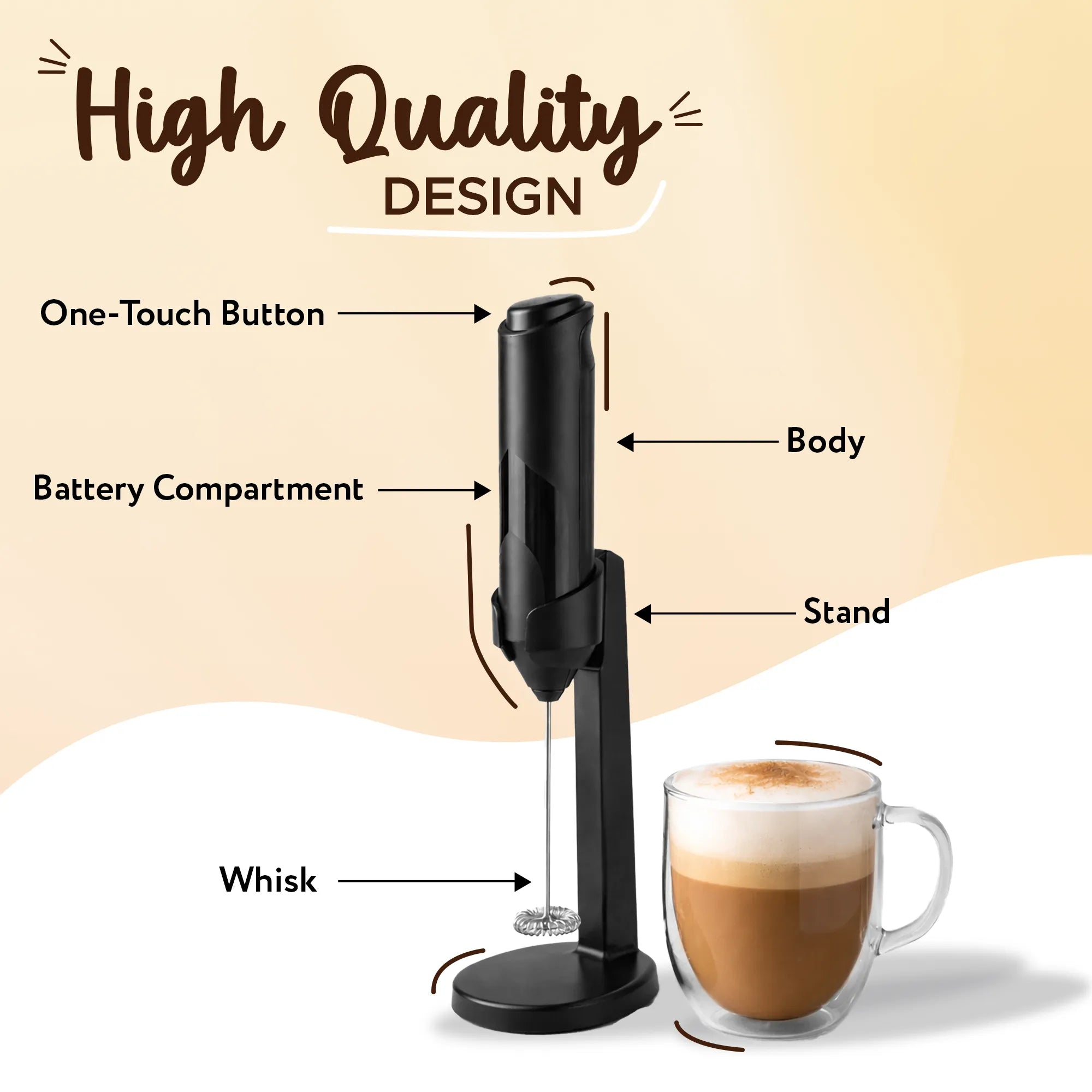 Coffeeza Freeze-Dried Instant Coffee Pack of 3 with Hand Frother | Intenso, Hazelnut & Salted Caramel | 50g Each
