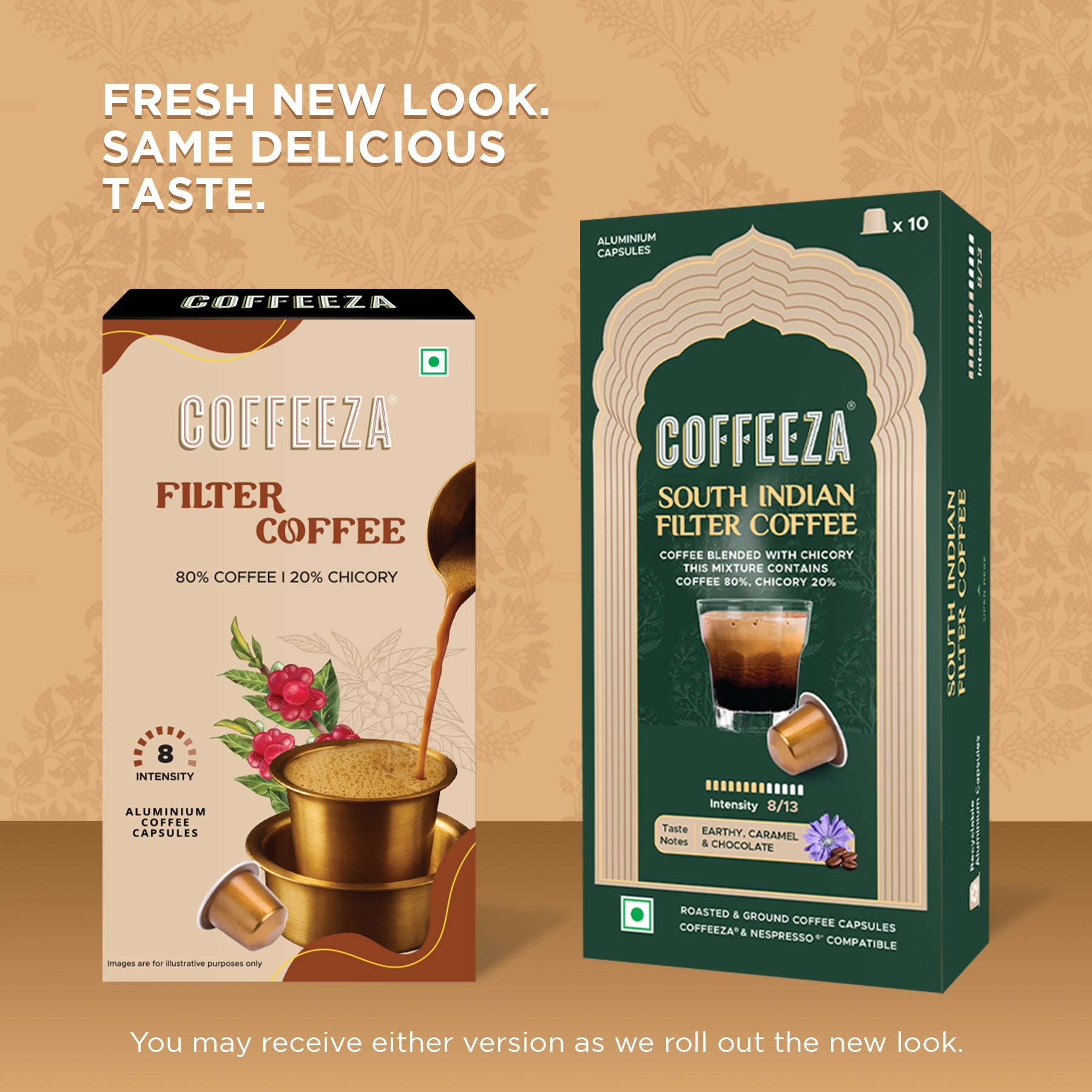 Coffeeza Filter Coffee Capsules I 80/20 Coffee-Chicory Blend