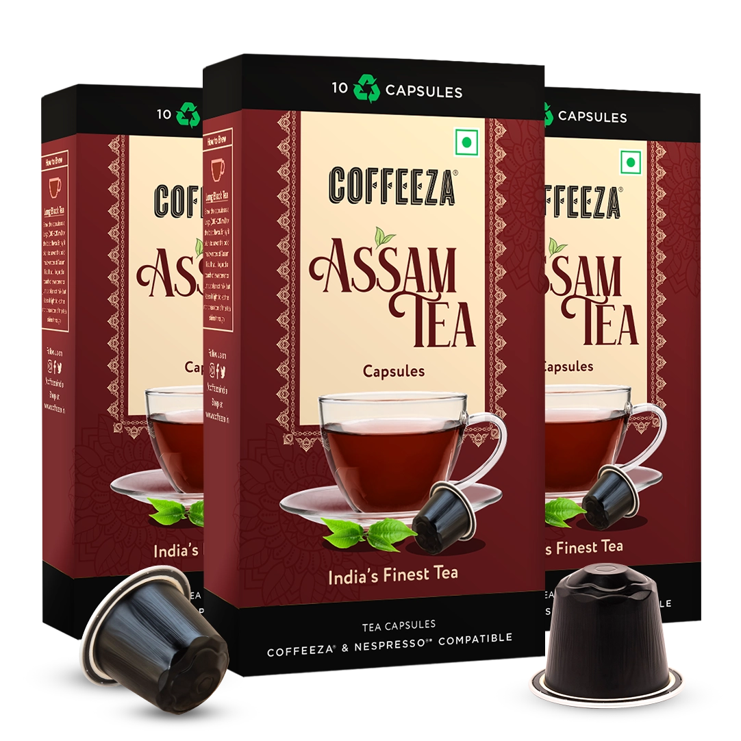 Coffeeza Assam Tea Capsules, India's Finest Tea in Aluminium Capsules