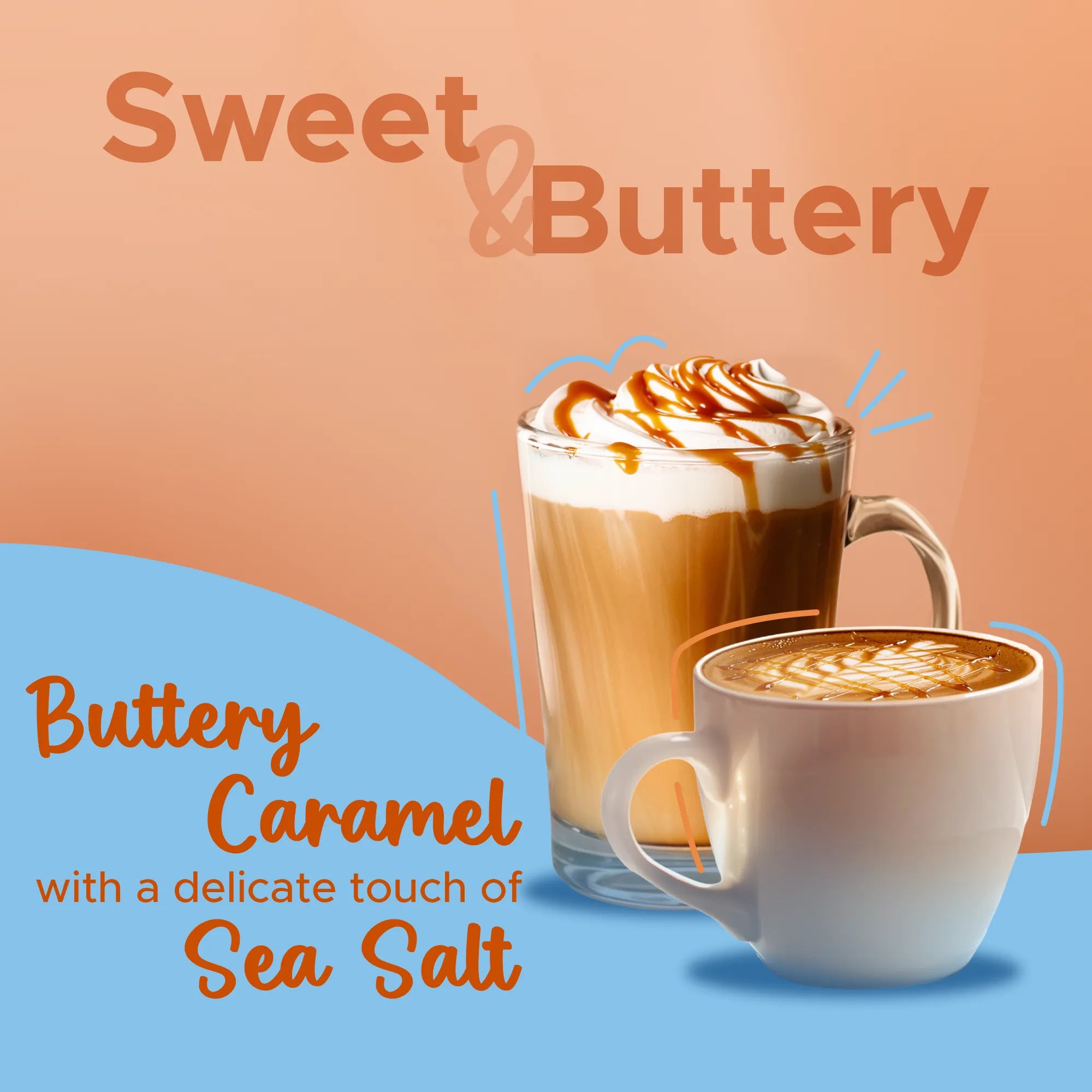 Coffeeza Salted Caramel Freeze-Dried Premium Instant Coffee I Sweet & Buttery I 50gms