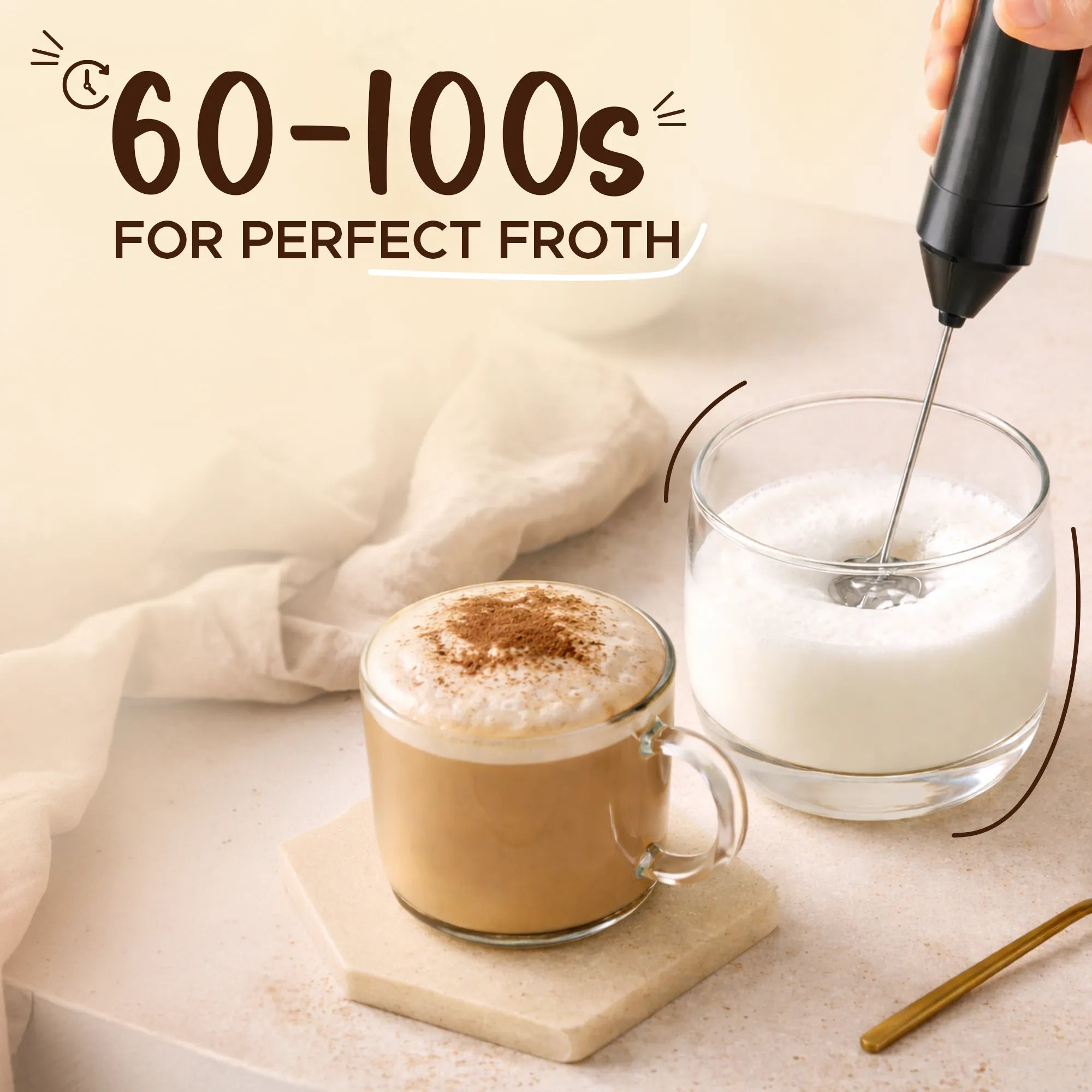 Coffeeza Freeze-Dried Instant Coffee Pack of 3 with Hand Frother | Intenso, Hazelnut & Salted Caramel | 50g Each
