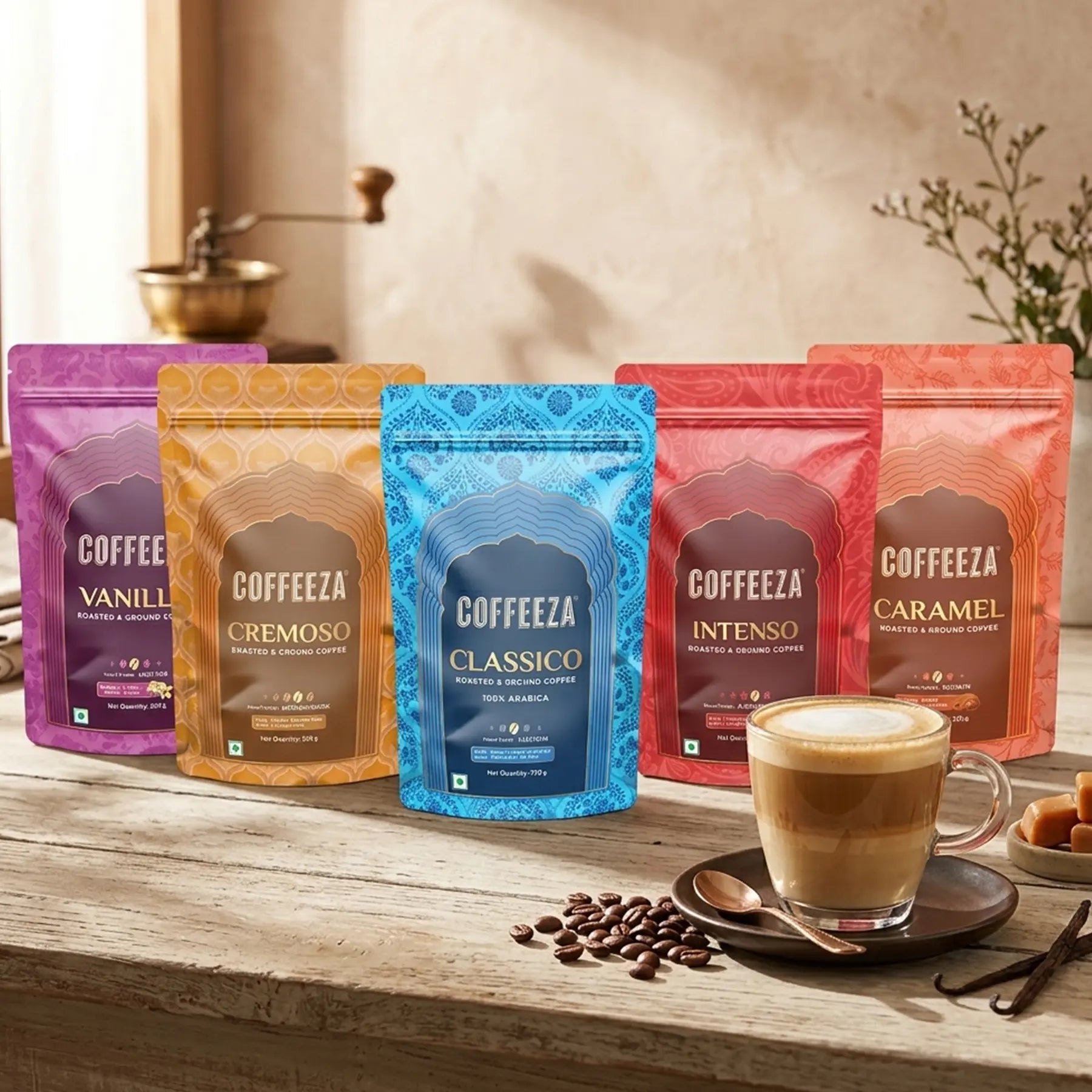 Flavour Fusion - Specialty Ground Coffee - Pack Of 5 (250gm X5)